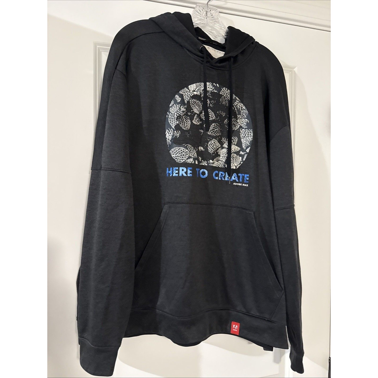 Adobe Max Adidas Hoodie 2xl Black Pullover Sweatshirt Creative Fx Graphic Design